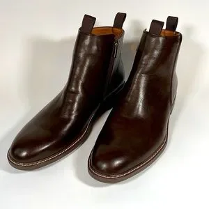 New GUESS Men\'s Brown Leather Chelsea Boots Guess Chelsea Remmy Boot Men main image 4